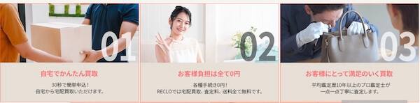 RECLO(リクロ)買取の特徴