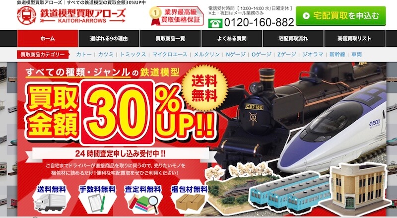 鉄道模型買取アローズはどんなサービス？